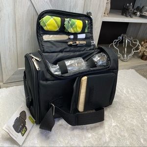 True Products Insulated 7 Piece Set Wine and Cheese Tote,  Picnic Time